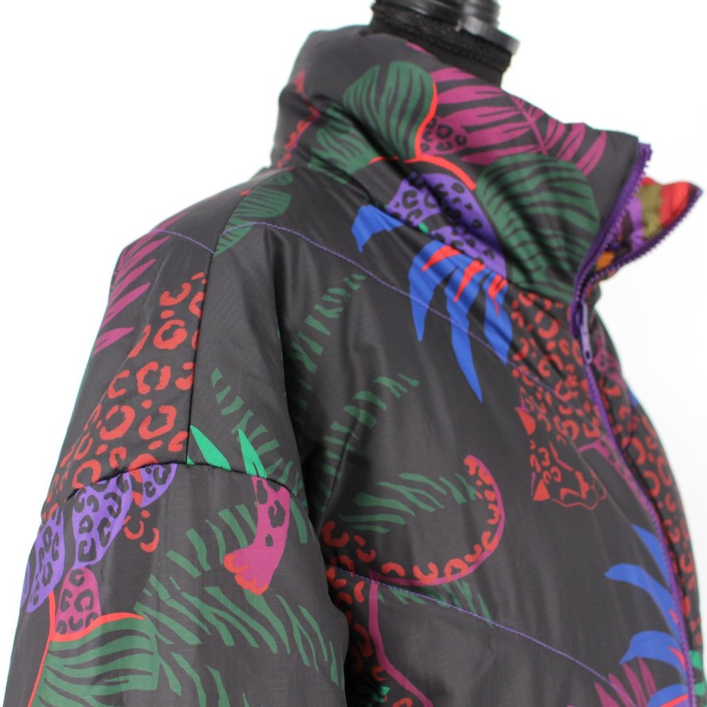 FARM Rio Multicolor Patchwork Puffer Jacket - Picture 3 of 16